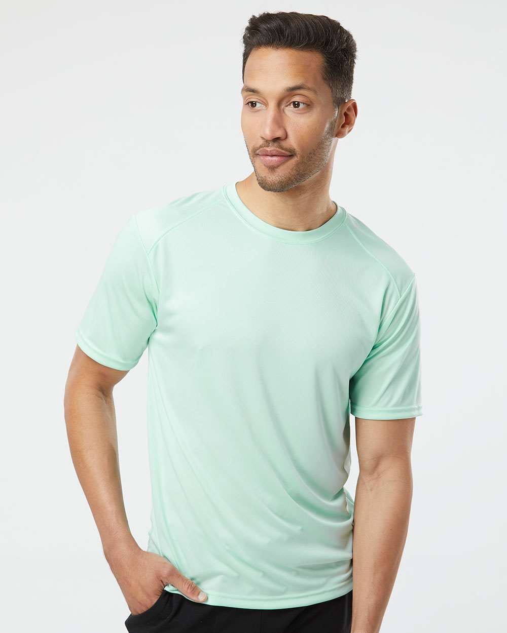 Unisex Islander Performance T-Shirt - OnModelFront - B10171103 - Mint Green