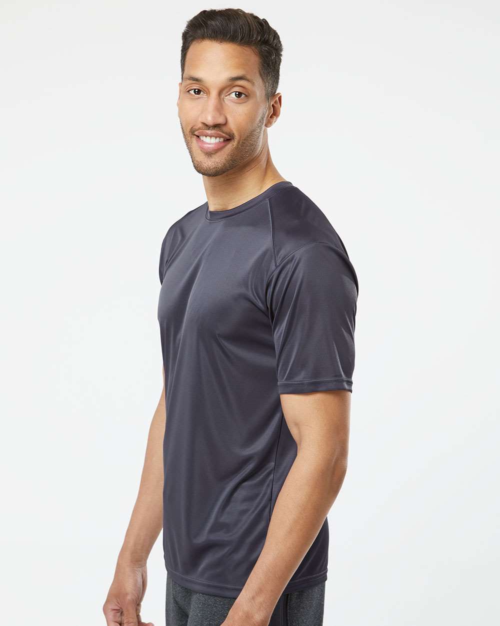 Unisex Islander Performance T-Shirt - OnModelSide - B10171583 - Graphite
