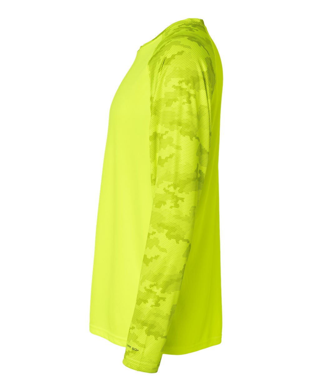 Unisex Cayman Performance Camo Colorblocked Long Sleeve T-Shirt - DirectSide - B10371162 - Safety Green
