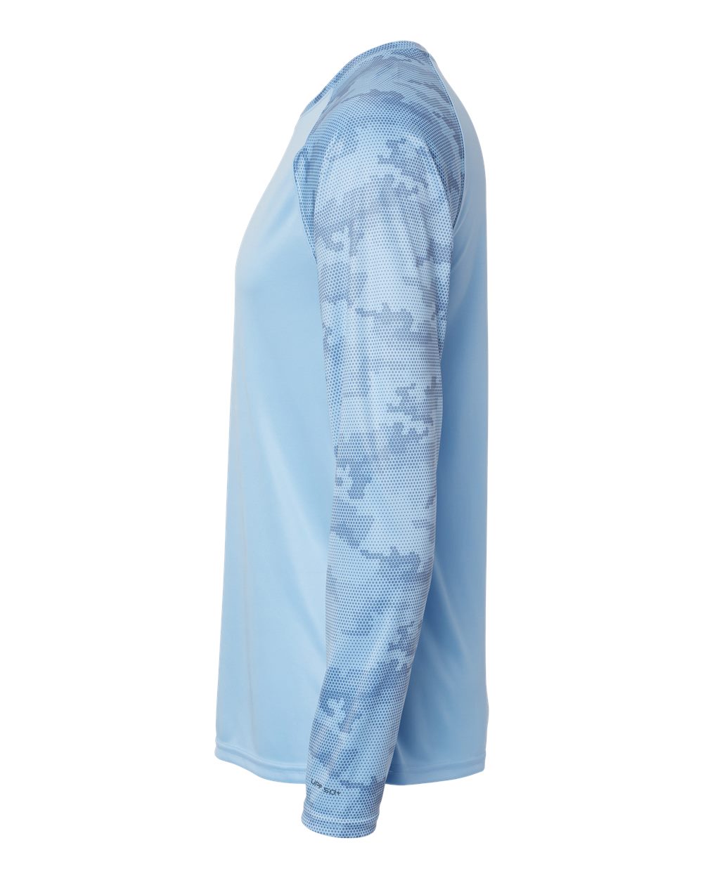 Unisex Cayman Performance Camo Colorblocked Long Sleeve T-Shirt - DirectSide - B10371262 - Blue Mist