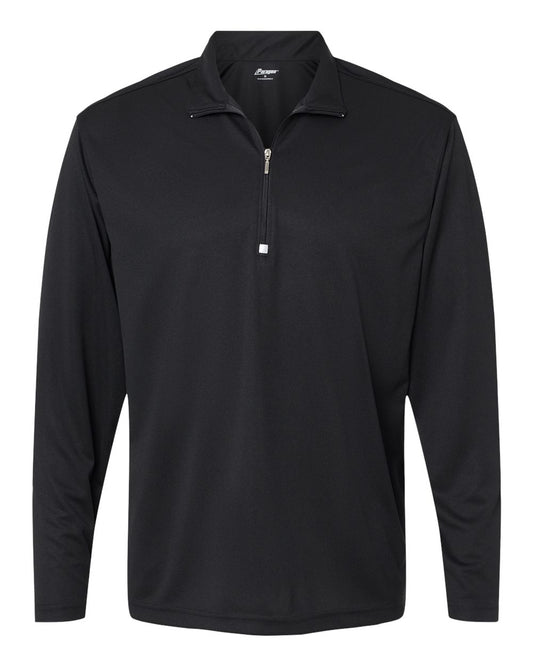 Unisex Malibu Performance Quarter-Zip Pullover - Front - B10971503 - Black