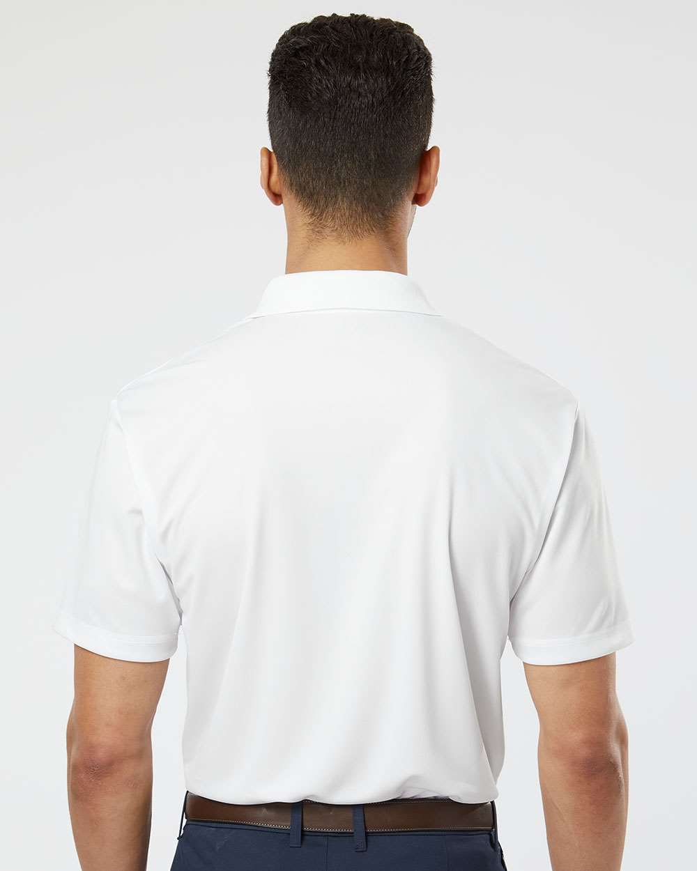 Men's Sebring Performance Polo - OnModelBack - B11071003 - White