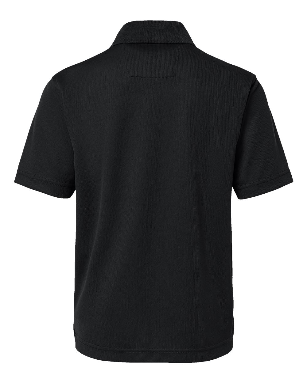 Youth Saratoga Performance Mini Mesh Polo - Back - B11171502 - Black