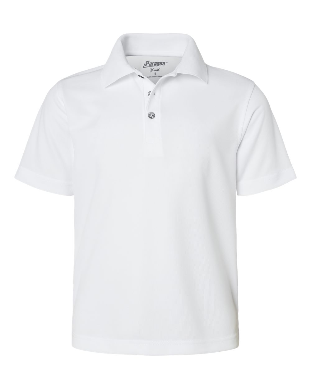 Youth Saratoga Performance Mini Mesh Polo - Front - B11171002 - White