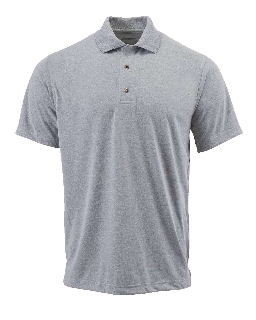 Youth Saratoga Performance Mini Mesh Polo - Front - B11171092 - Heather Grey