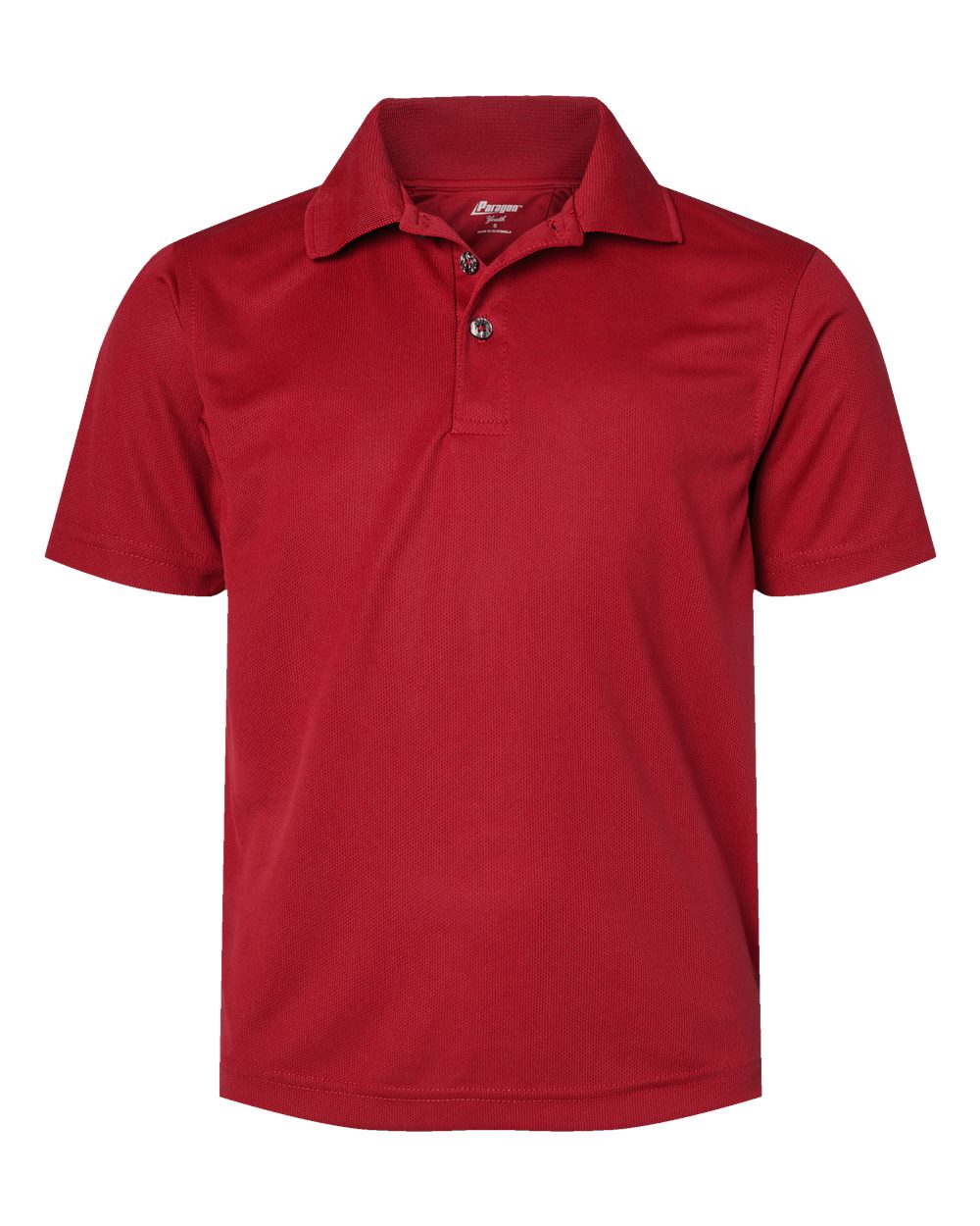 Youth Saratoga Performance Mini Mesh Polo - Front - B11171102 - Red