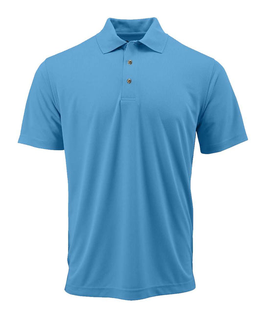 Youth Saratoga Performance Mini Mesh Polo - Front - B11171252 - Bimini Blue