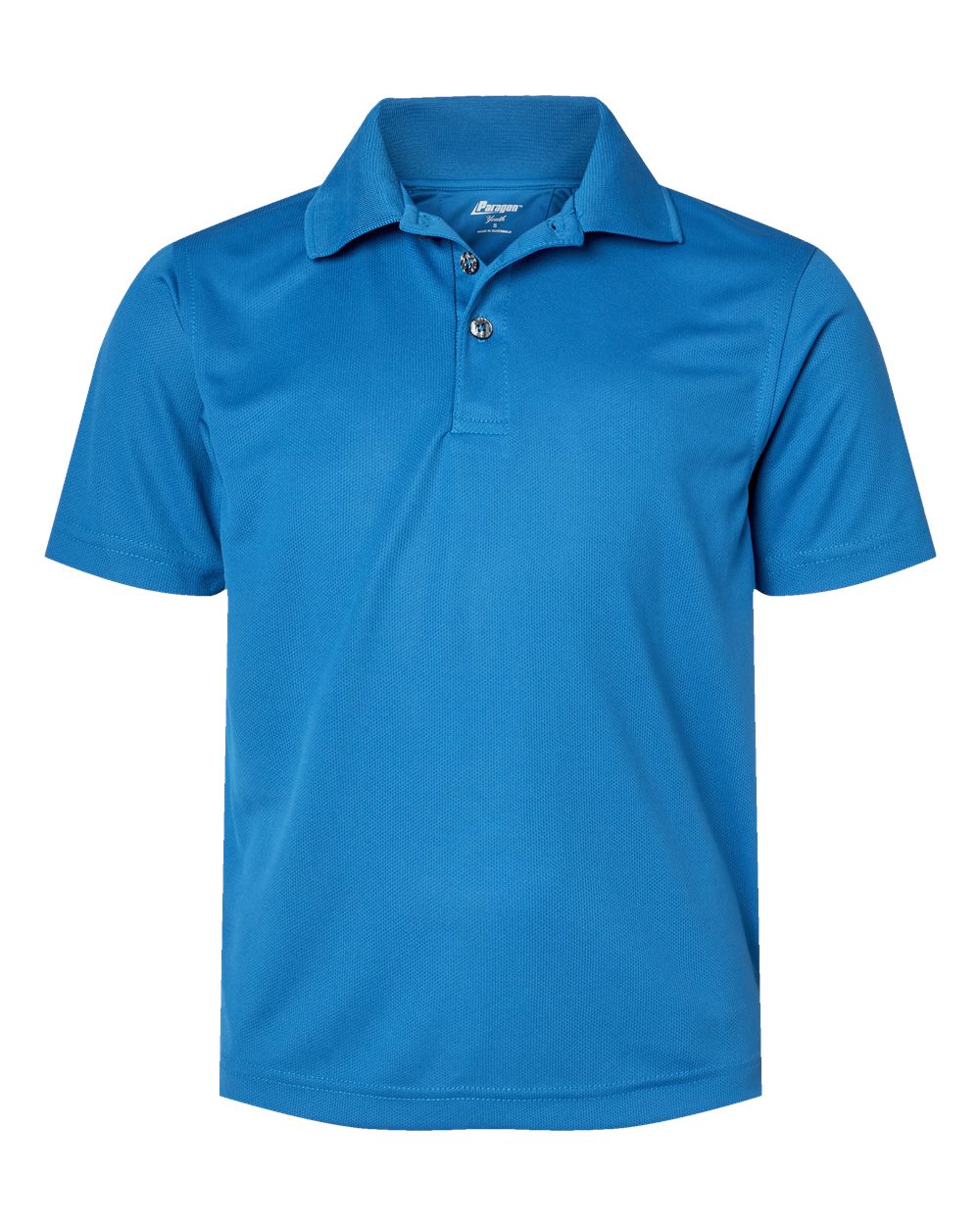 Youth Saratoga Performance Mini Mesh Polo - Front - B11171762 - Turquoise