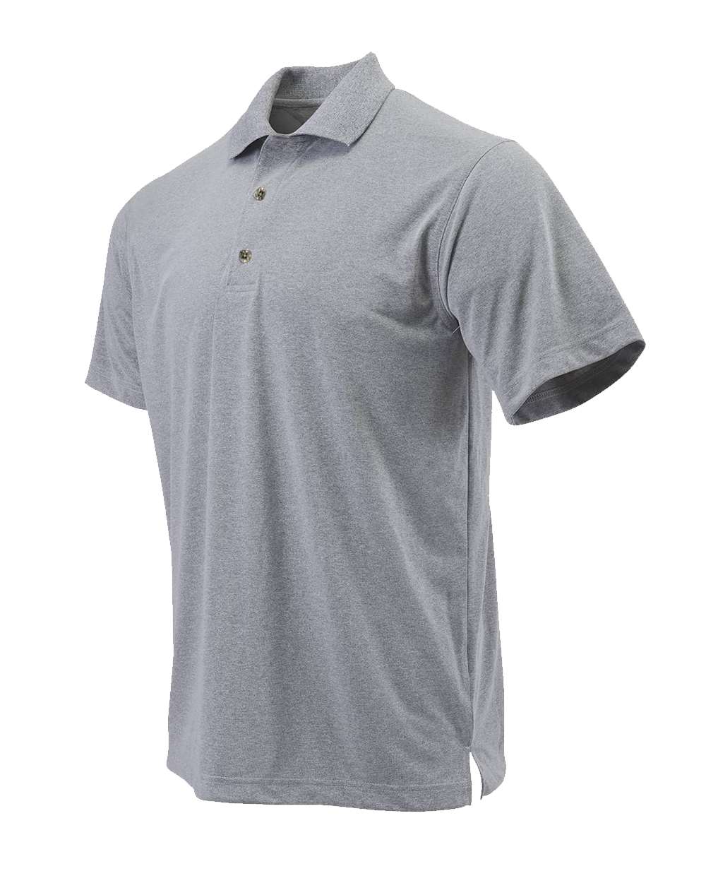 Youth Saratoga Performance Mini Mesh Polo - Side - B11171092 - Heather Grey