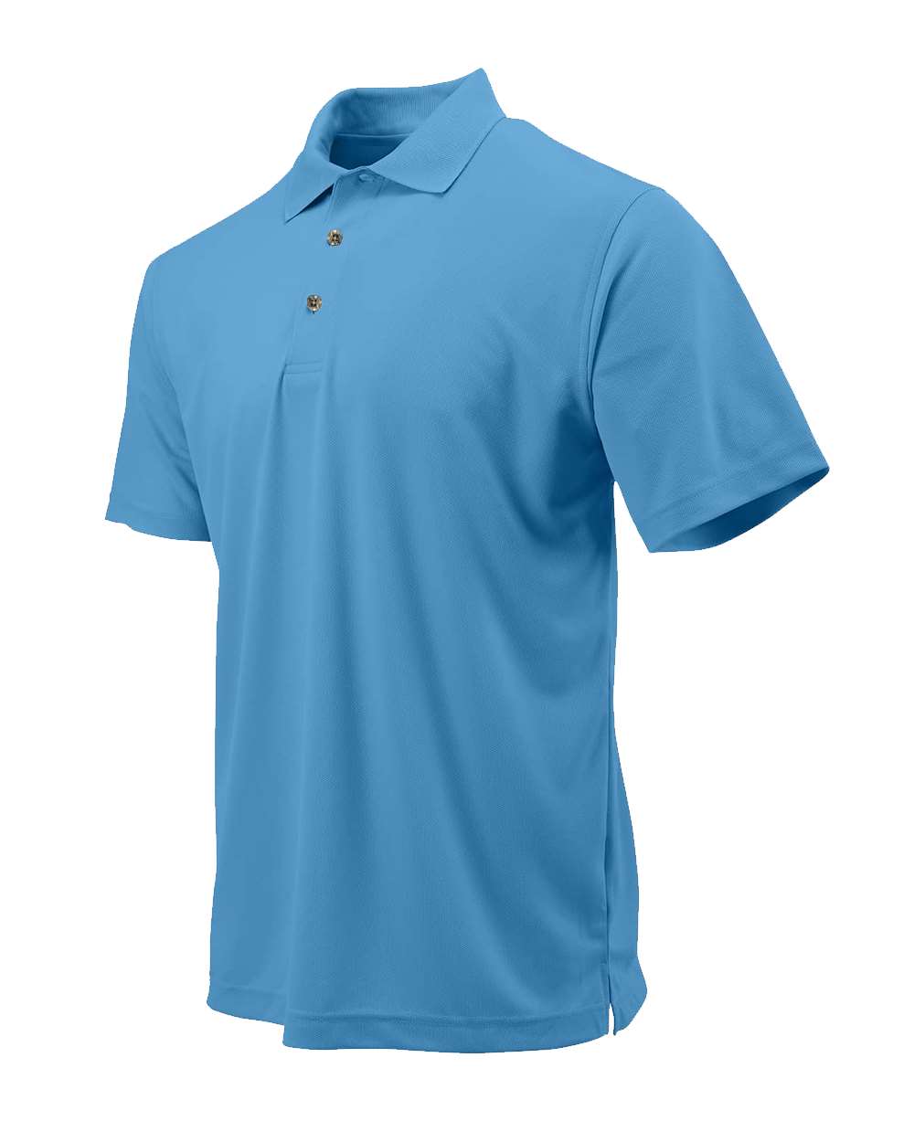 Youth Saratoga Performance Mini Mesh Polo - Side - B11171252 - Bimini Blue