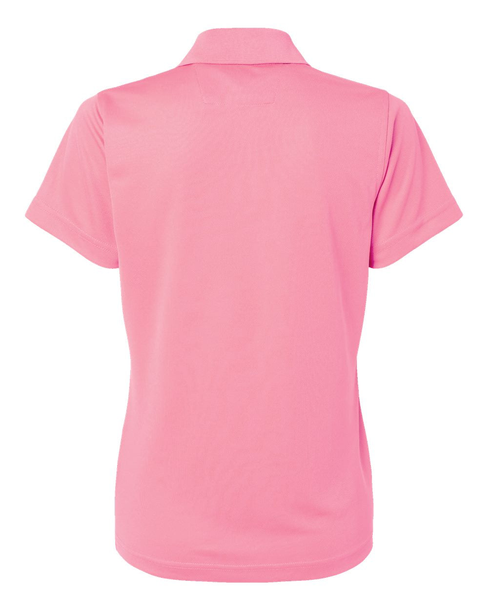 Women's Saratoga Performance Mini Mesh Polo - Back - B11271302 - Charity Pink
