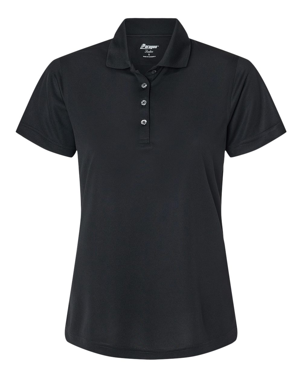 Women's Saratoga Performance Mini Mesh Polo - Front - B11271502 - Black