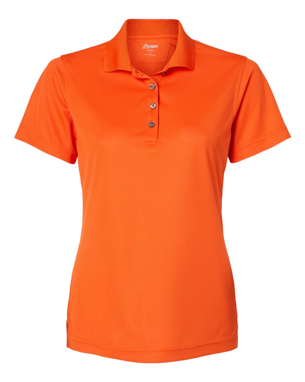 Women's Saratoga Performance Mini Mesh Polo - Front - B11271662 - Orange