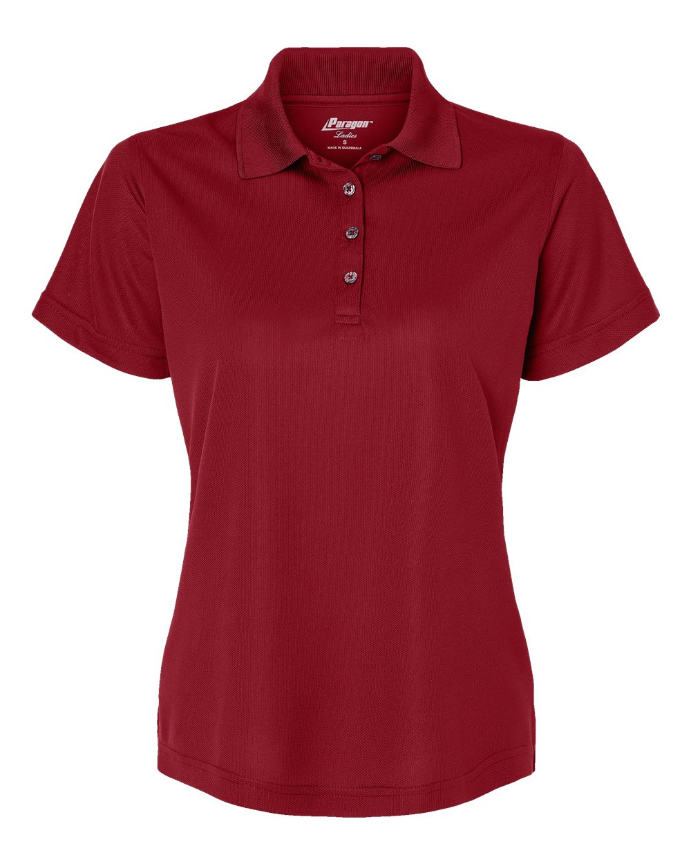 Women's Saratoga Performance Mini Mesh Polo - Front - B11271702 - Cardinal