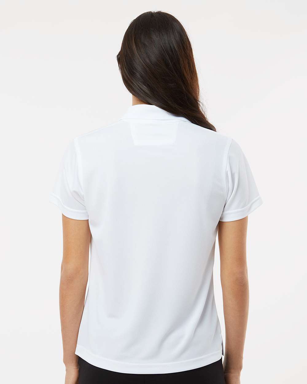 Women's Saratoga Performance Mini Mesh Polo - OnModelBack - B11271002 - White