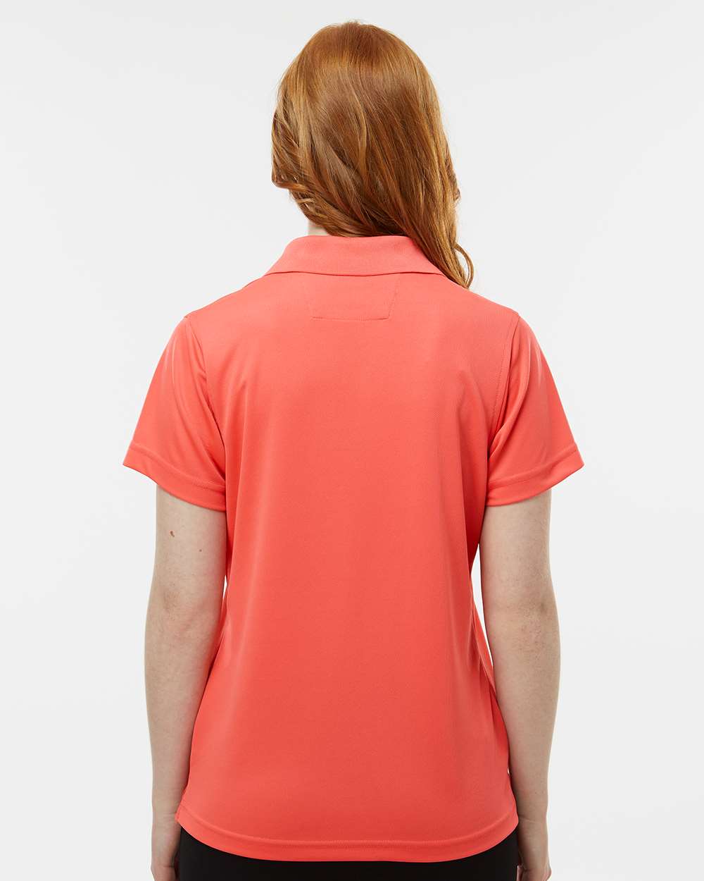 Women's Saratoga Performance Mini Mesh Polo - OnModelBack - B11271082 - Melon
