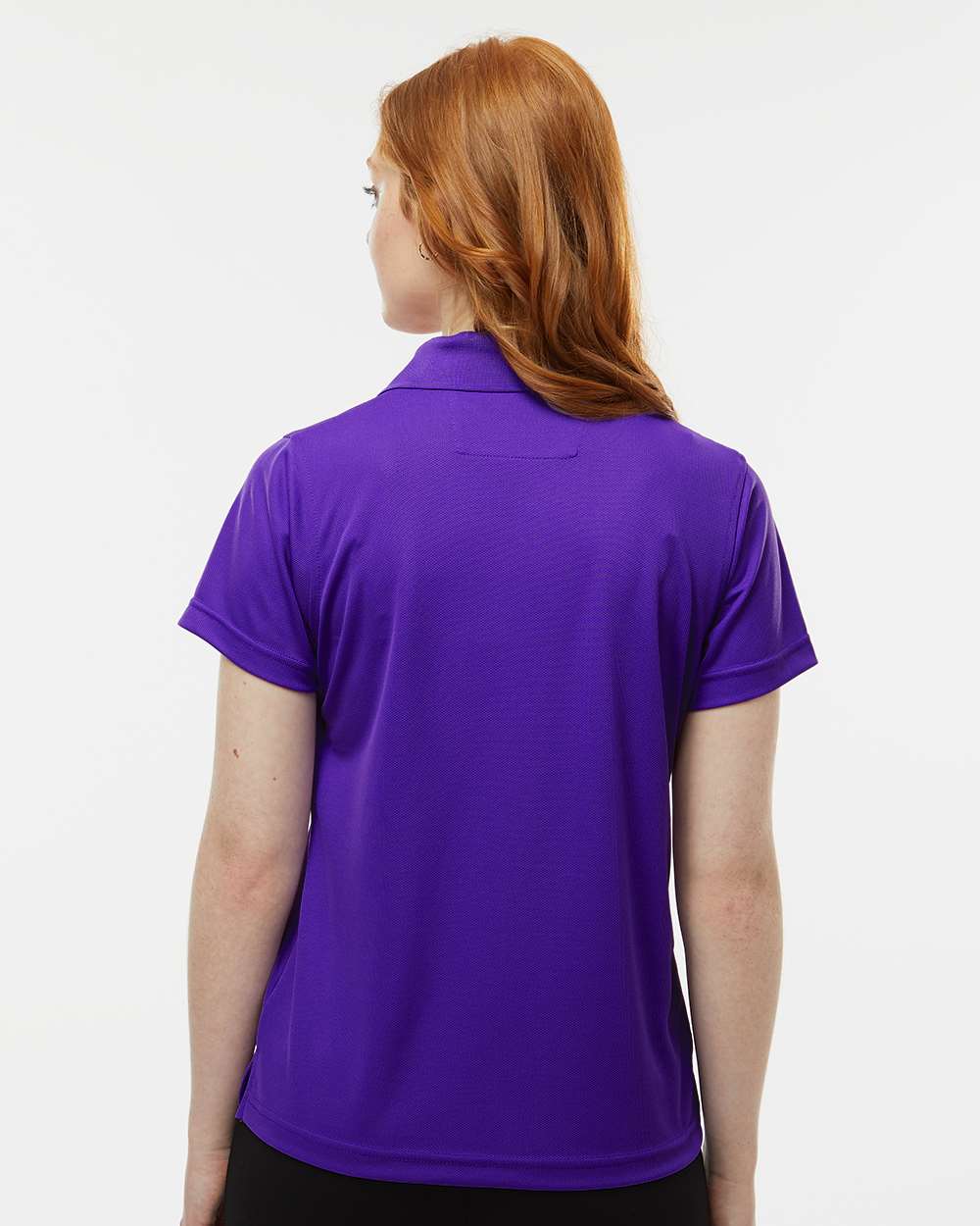 Women's Saratoga Performance Mini Mesh Polo - OnModelBack - B11271112 - Purple
