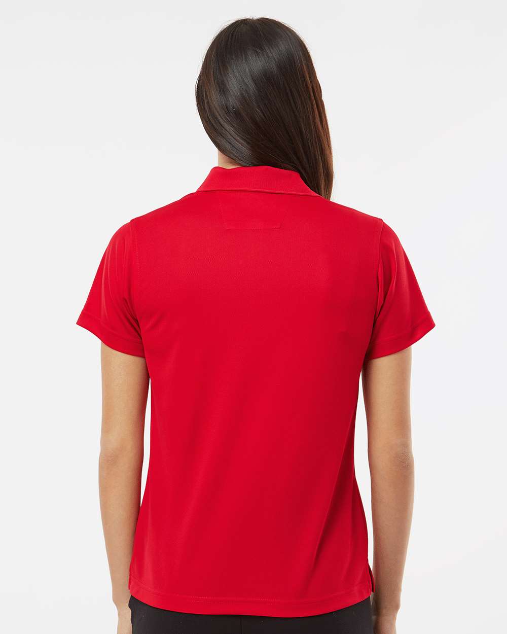Women's Saratoga Performance Mini Mesh Polo - OnModelBack - B11271132 - Red