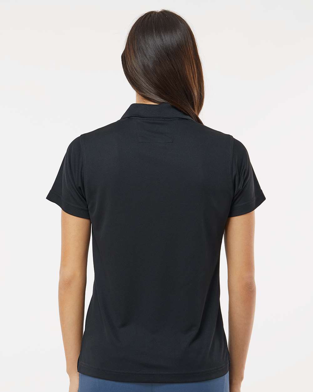 Women's Saratoga Performance Mini Mesh Polo - OnModelBack - B11271502 - Black