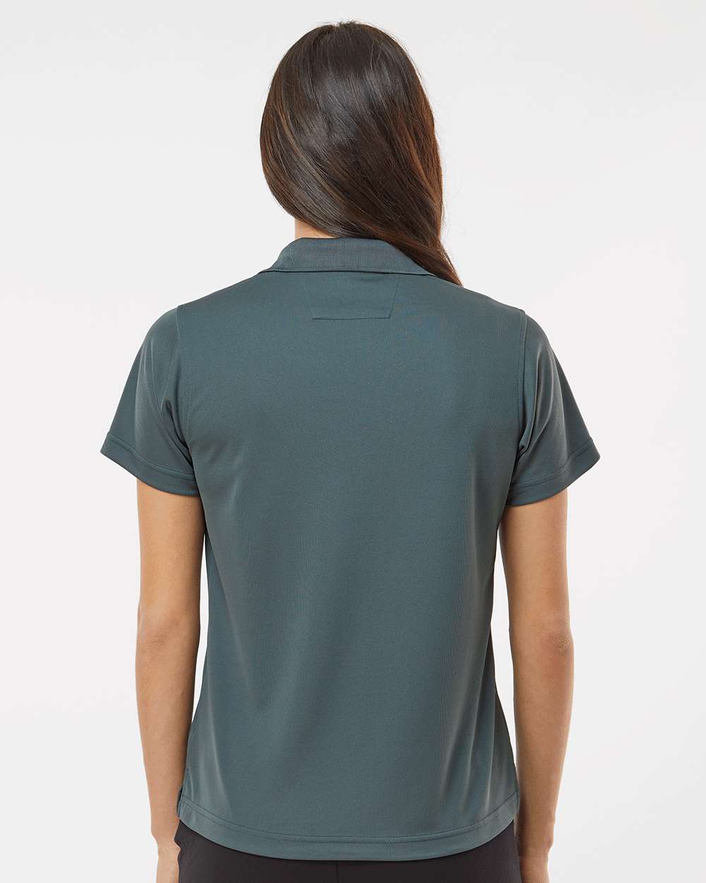 Women's Saratoga Performance Mini Mesh Polo - OnModelBack - B11271582 - Carbon