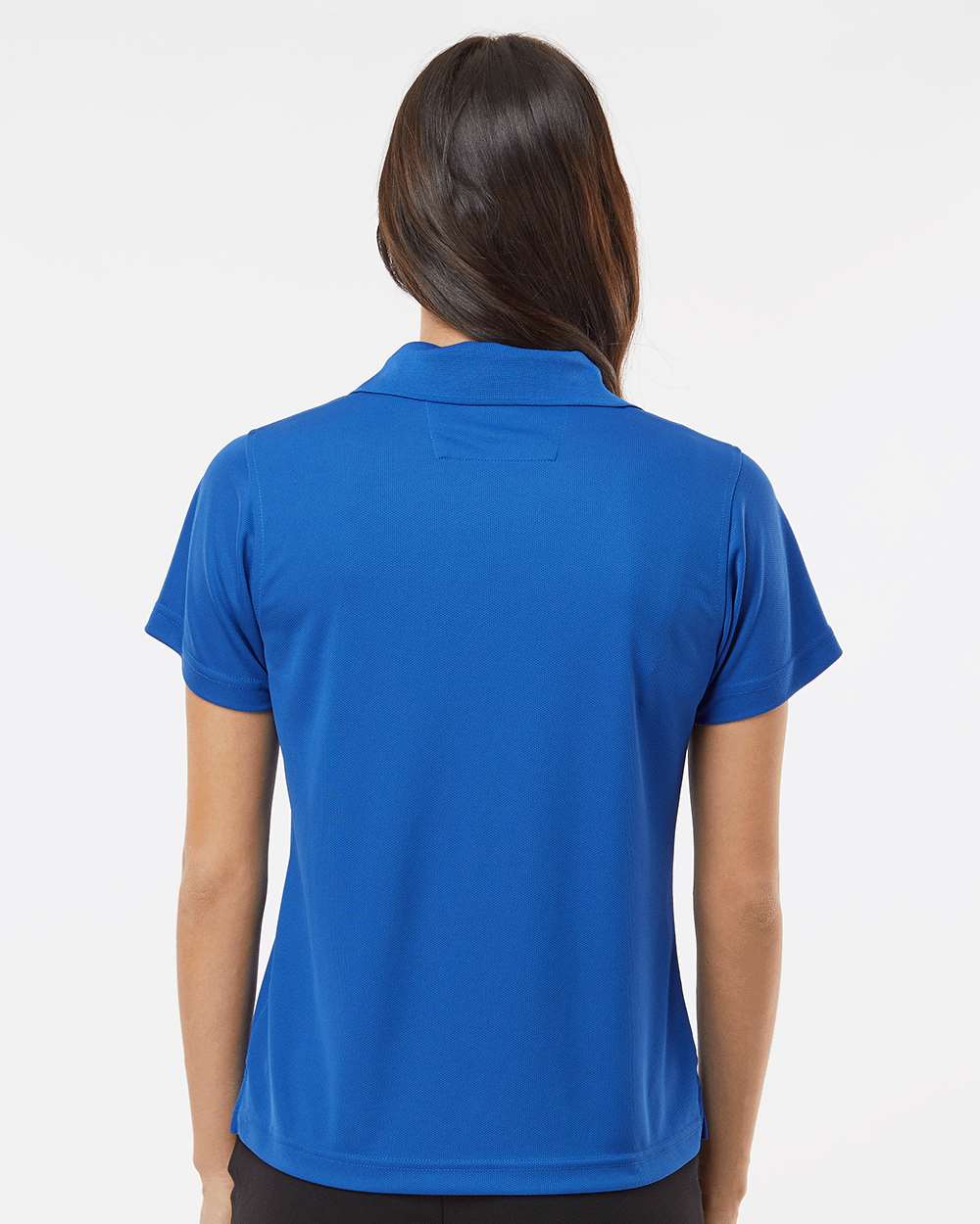 Women's Saratoga Performance Mini Mesh Polo - OnModelBack - B11271752 - Royal