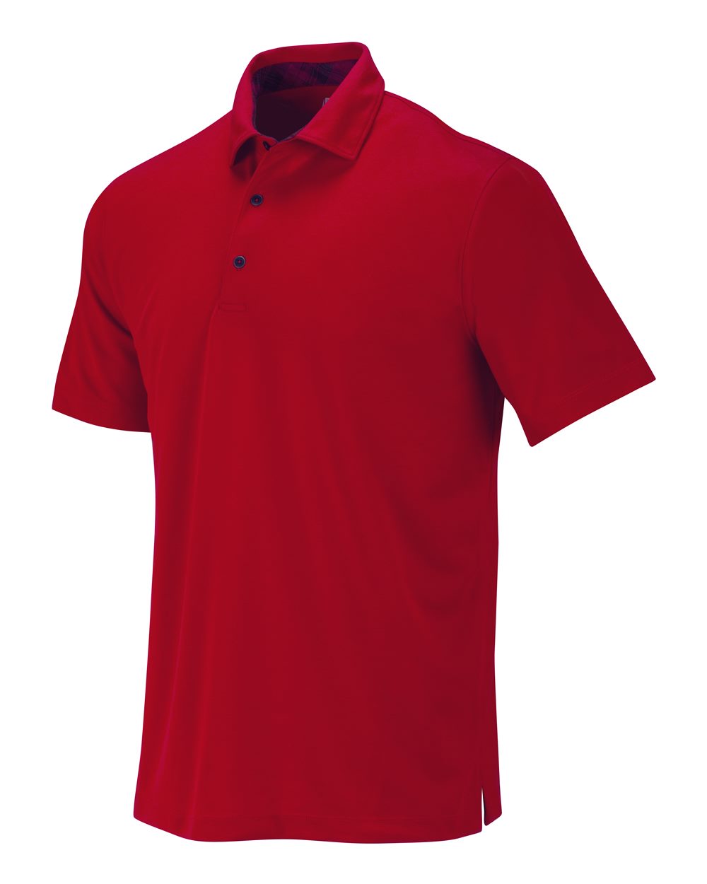 Men's Memphis Sueded Polo - Side - B11771703 - Red