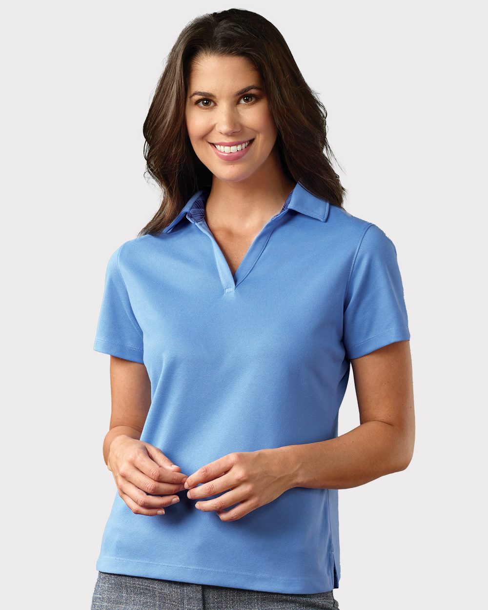 Women's Memphis Sueded Polo - styleImage