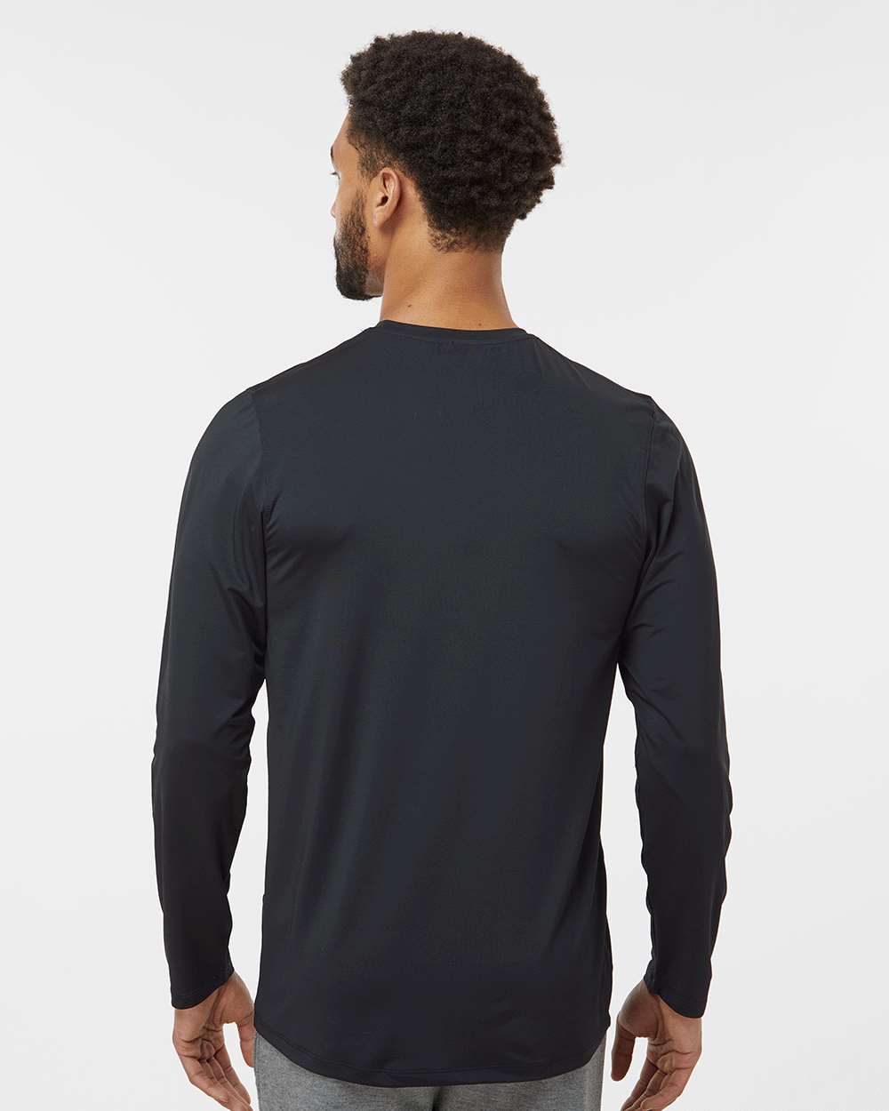Unisex Aruba Extreme Performance Long Sleeve T-Shirt - OnModelBack - B12871502 - Black