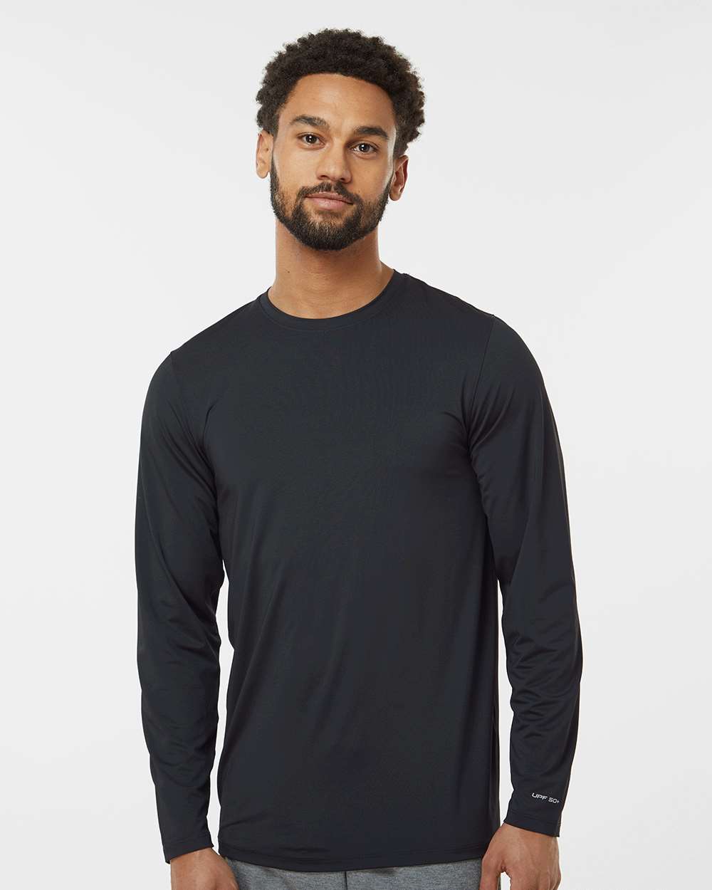 Unisex Aruba Extreme Performance Long Sleeve T-Shirt - OnModelFront - B12871502 - Black
