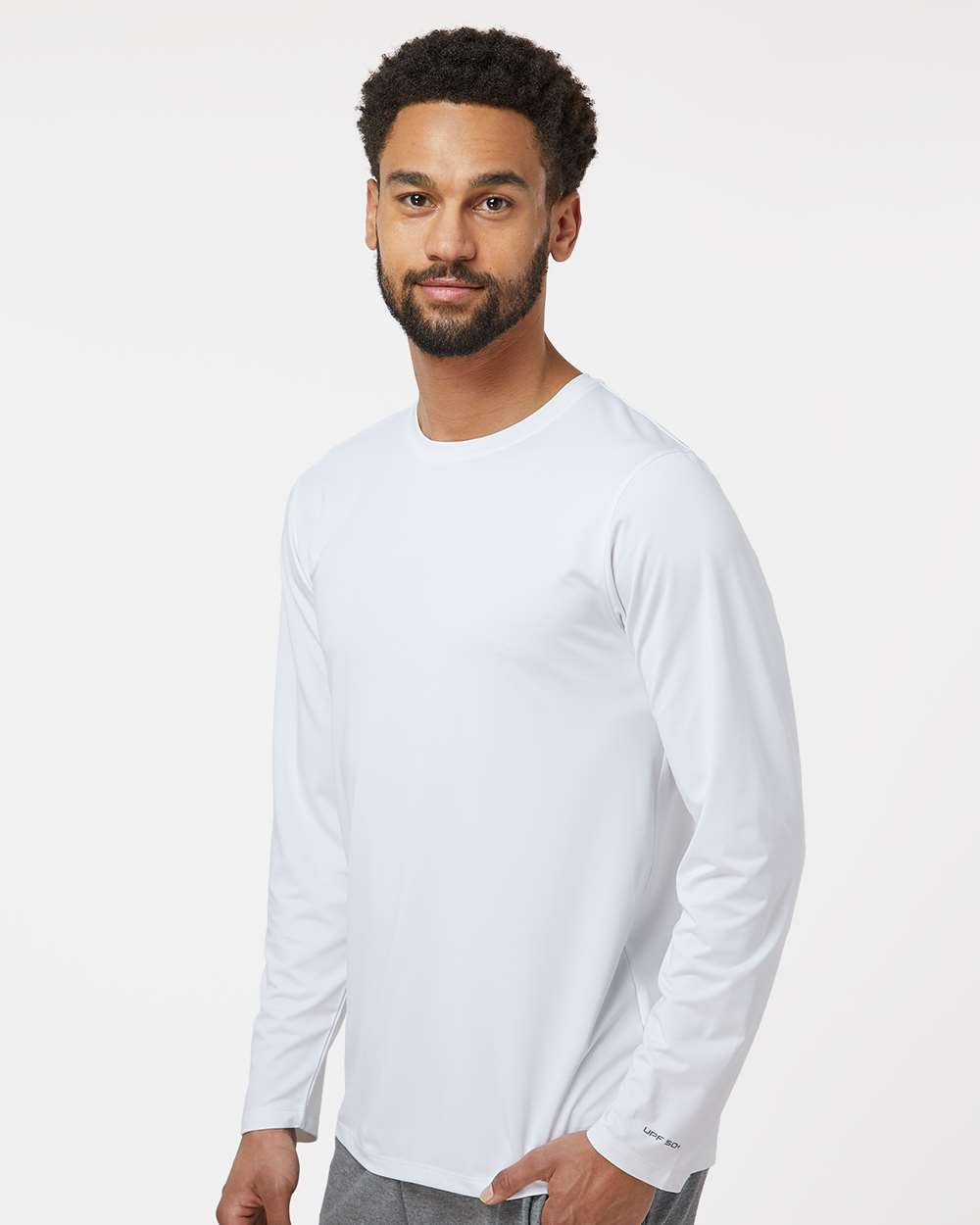 Unisex Aruba Extreme Performance Long Sleeve T-Shirt - OnModelSide - B12871002 - White