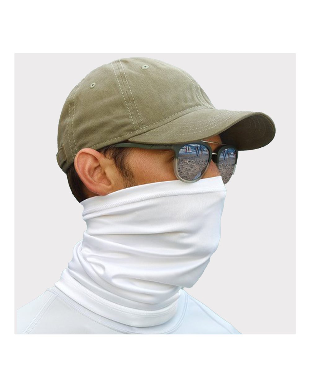 Sun Neck Gaiter - OnModelFront - B13171000 - White