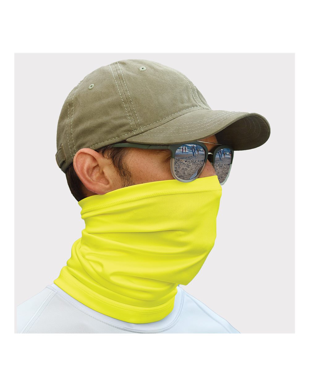 Sun Neck Gaiter - OnModelFront - B13171160 - Safety Green