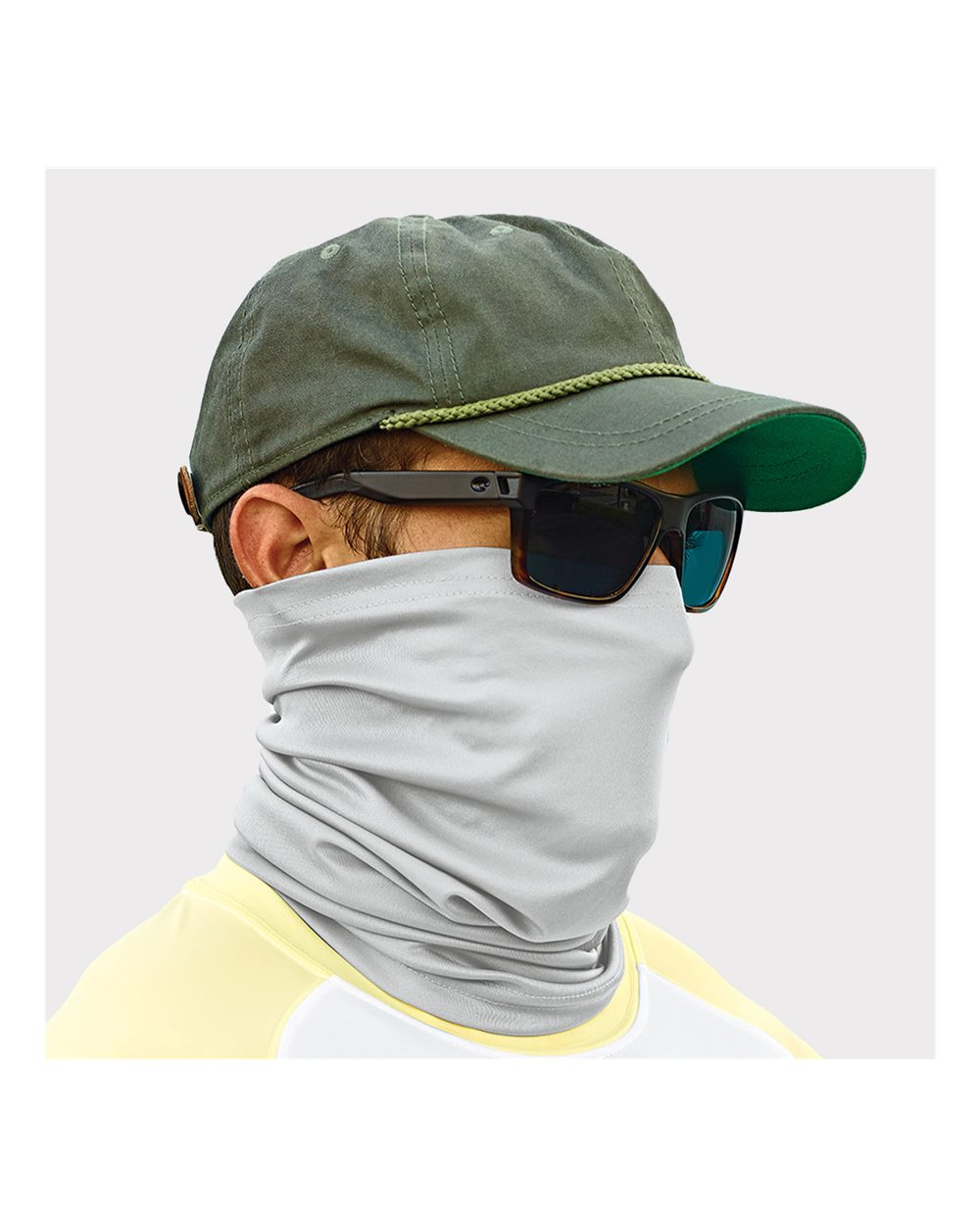 Sun Neck Gaiter - OnModelFront - B13171350 - Aluminum