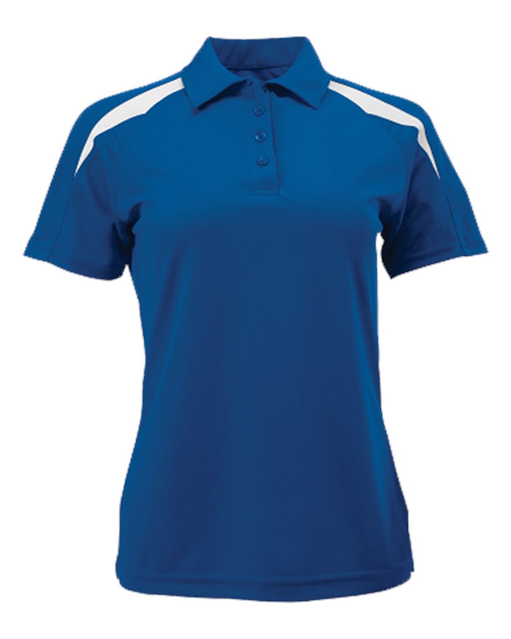 Women's Contrast Insert Mesh Polo - styleImage