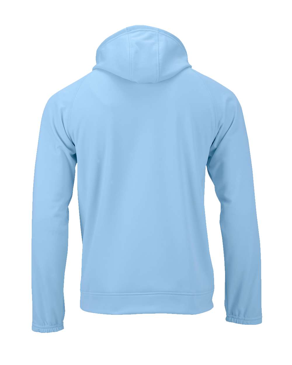 Unisex Vail Performance Fleece Hooded Sweatshirt - Back - B14971252 - Blue Mist