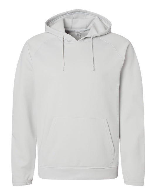 Unisex Vail Performance Fleece Hooded Sweatshirt - Front - B14971352 - Aluminum