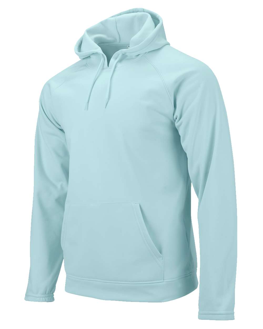 Unisex Vail Performance Fleece Hooded Sweatshirt - Side - B14971172 - Aqua Blue