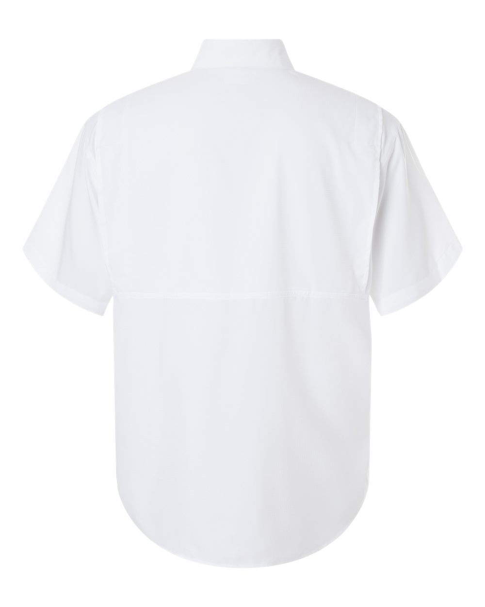 Men's Hatteras Performance Short Sleeve Fishing Shirt - Back - B15771003 - White
