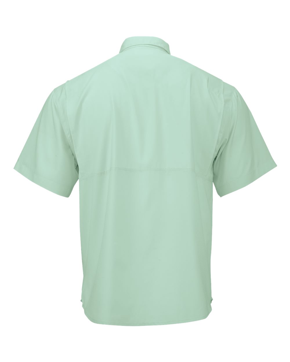 Men's Hatteras Performance Short Sleeve Fishing Shirt - Back - B15771163 - Mint Green