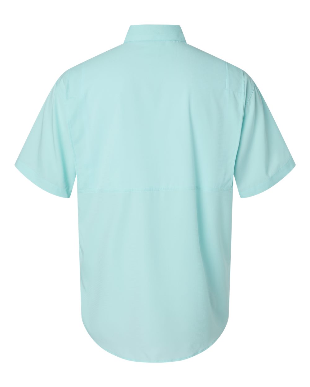 Men's Hatteras Performance Short Sleeve Fishing Shirt - Back - B15771173 - Aqua Blue