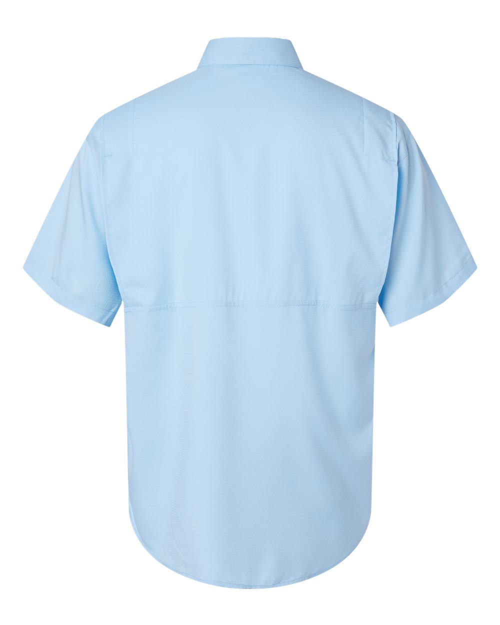 Men's Hatteras Performance Short Sleeve Fishing Shirt - Back - B15771253 - Blue Mist