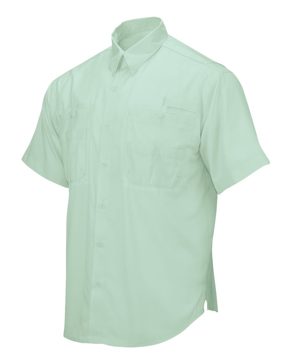 Men's Hatteras Performance Short Sleeve Fishing Shirt - DirectSide - B15771163 - Mint Green