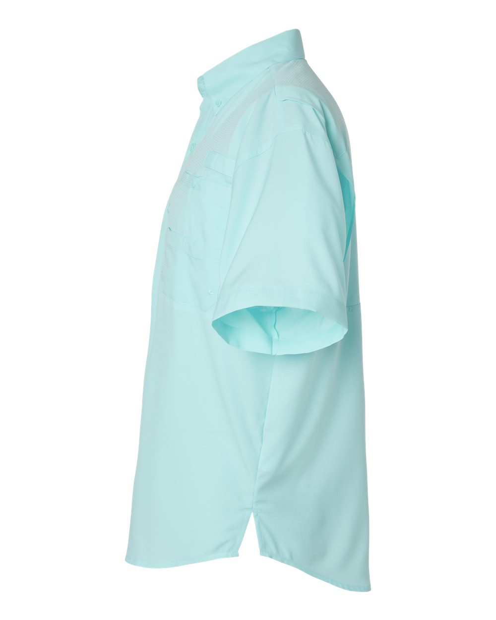 Men's Hatteras Performance Short Sleeve Fishing Shirt - DirectSide - B15771173 - Aqua Blue
