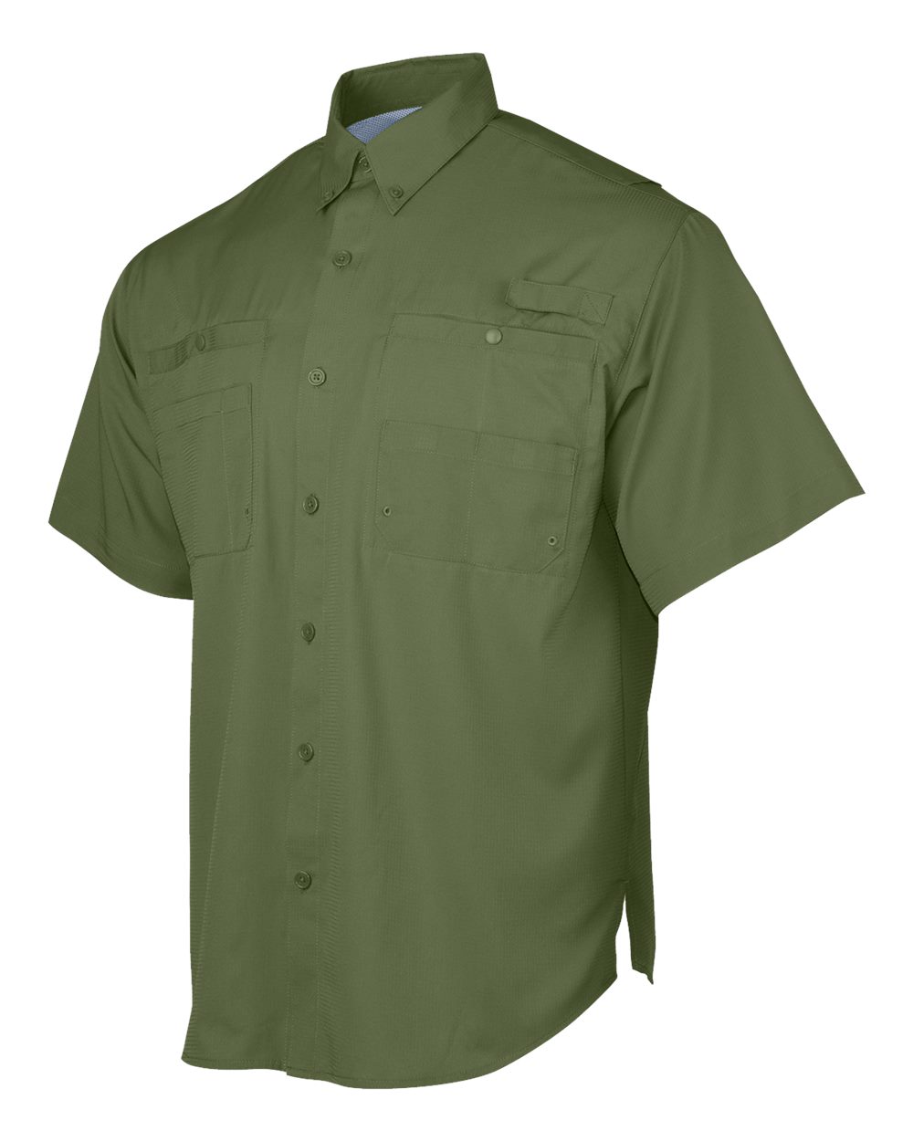 Men's Hatteras Performance Short Sleeve Fishing Shirt - DirectSide - B15771543 - Olive Green