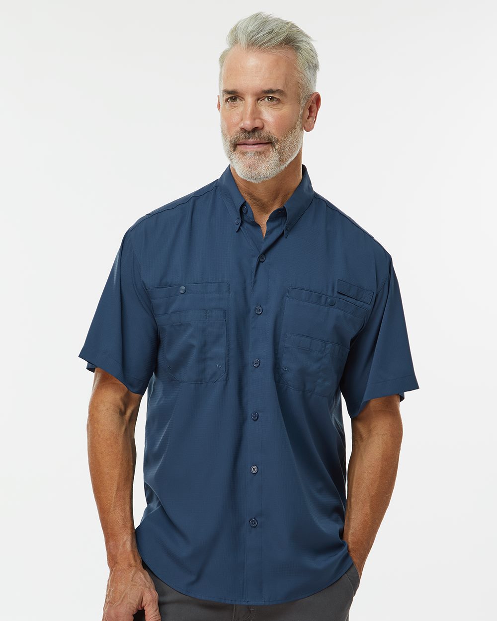 Men's Hatteras Performance Short Sleeve Fishing Shirt - styleImage