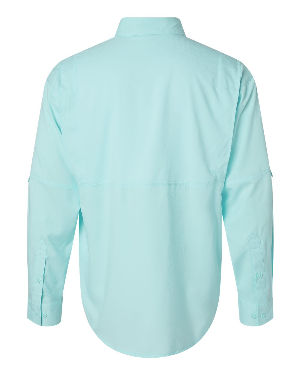Men's Kitty Hawk Performance Fishing Shirt - Back - B15871173 - Aqua Blue
