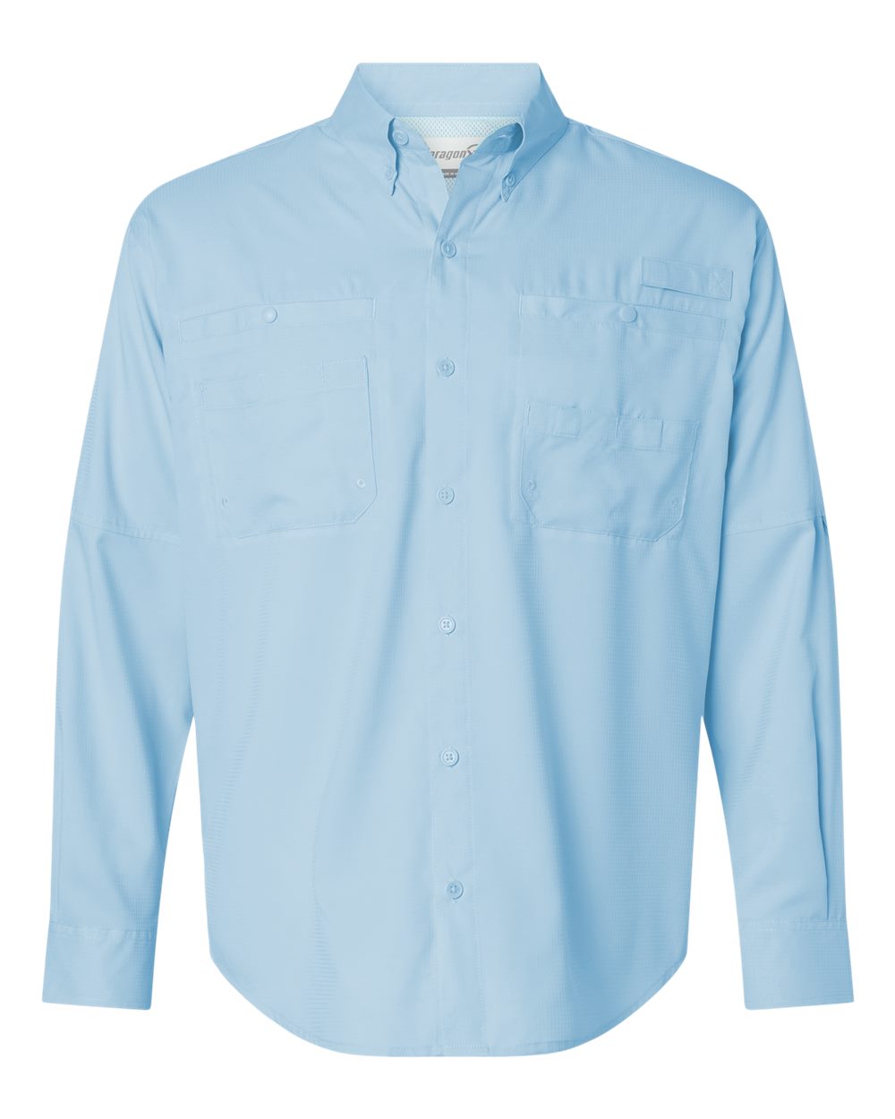 Men's Kitty Hawk Performance Fishing Shirt - Front - B15871253 - Blue Mist